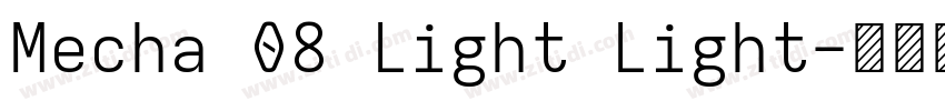 Mecha 08 Light Light字体转换